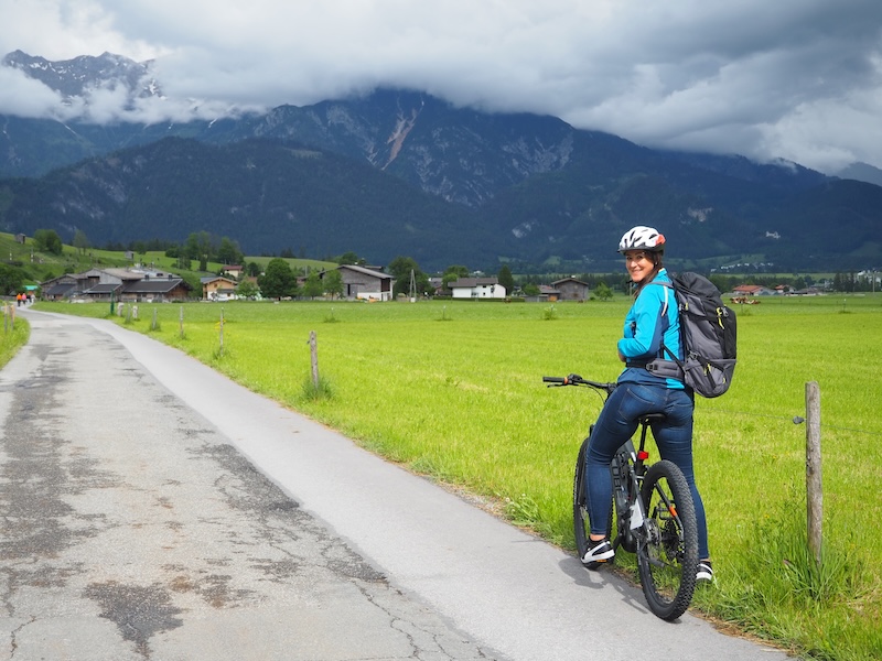 Christina und ich auf unserer E-Bike-Genusstour ... 